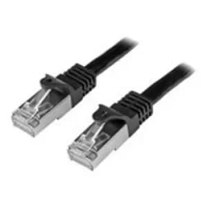 Image of StarTech Cat6 Patch Cable Shielded SFTP Snagless Gigabit Network Patch Cable Black Ethernet Lead 3M