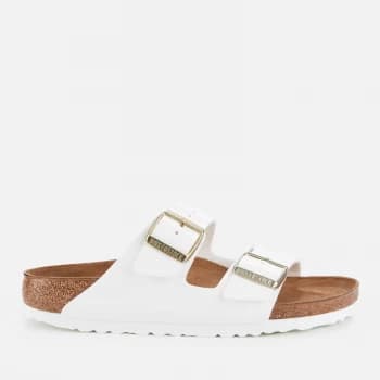 Image of Birkenstock Womens Patent Arizona Double Strap Sandals - White - EU 41/UK 7.5