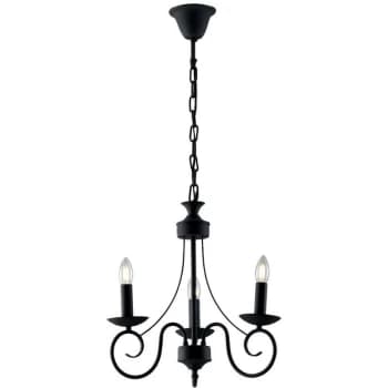 Image of Fan Europe Lighting - Fan Europe BEATRICE 3 Light Chandeliers Anthracite 63x57cm