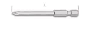 Image of Beta Tools 862 PH/L 1x 1/4" Hex Drive Phillips Bit PH1 x 70mm Long