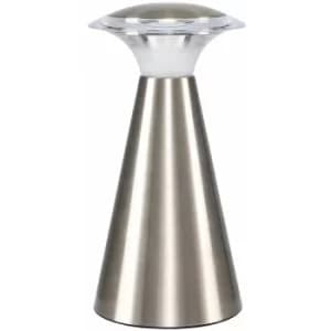 Image of Wireless Chrome Portable Battery Operated LED Touch Dimmer Table Lamp