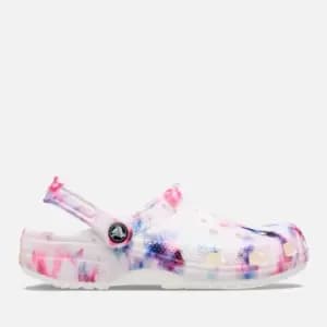 Image of Crocs Classic Tie-Dye Rubber Clogs - M3W4