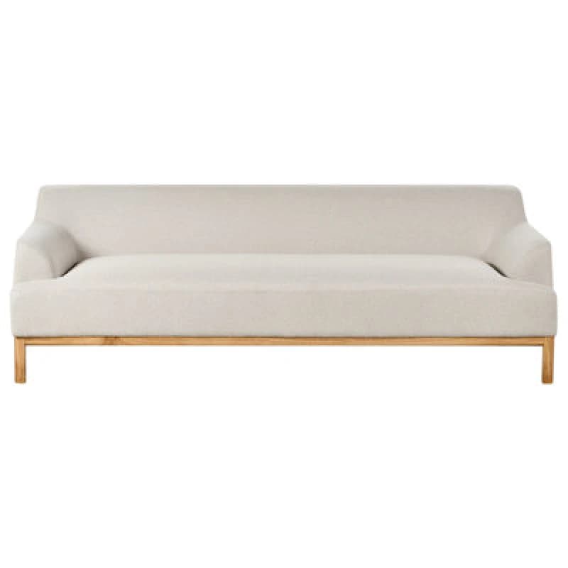 Image of Beliani Sofa 3 Seater Sosjo Fabric Light Beige