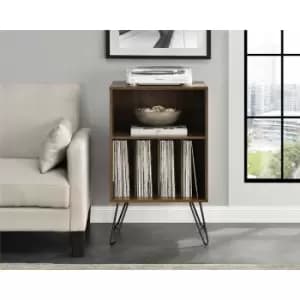 Image of Alphason - Concord Turntable Stand Cabinet Unit With Vinyl Storage Walnut