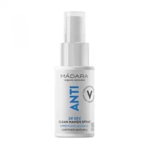 Image of MADARA ANTI Clean hands spray with alcohol (70%) 50ml