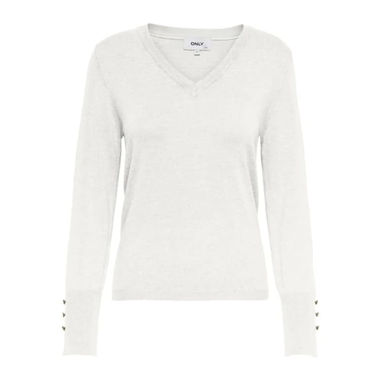 Image of Only Womens long sleeve sweater Only Julie Life Blanc Female XS