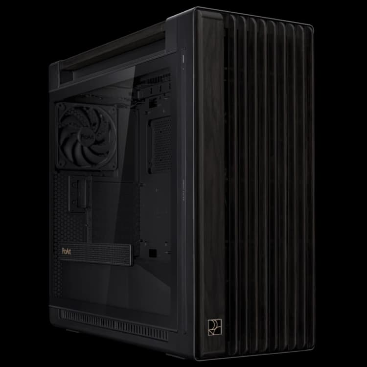 Image of ASUS PROART PA401 WOOD TG PWM BLACK Case - 90DC00M0-B39000