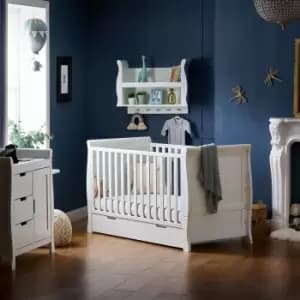 Image of OBaby Stamford Classic 2 Piece Nursery Room Set, White White