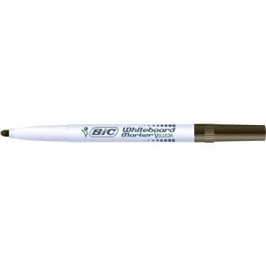 Image of Bic Velleda 1741 Bullet Tip Whiteboard Marker Black Pack of 12 Markers