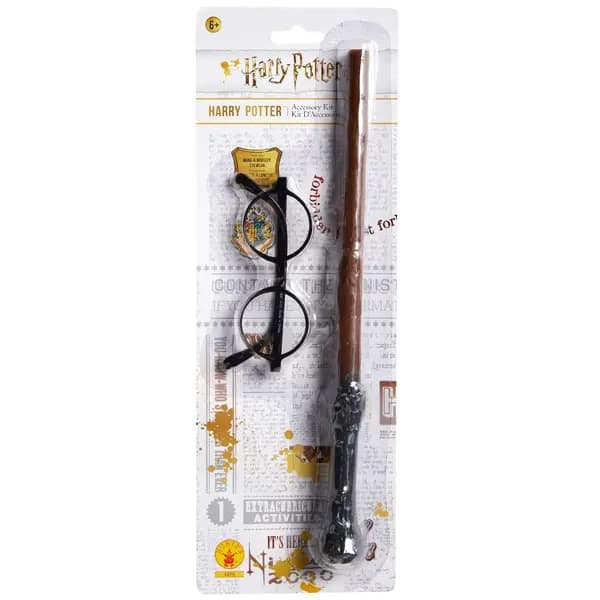 Image of Harry Potter Wand and Glasses Set