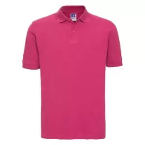 Image of Russell Mens 100% Cotton Short Sleeve Polo Shirt (M) (Fuchsia)