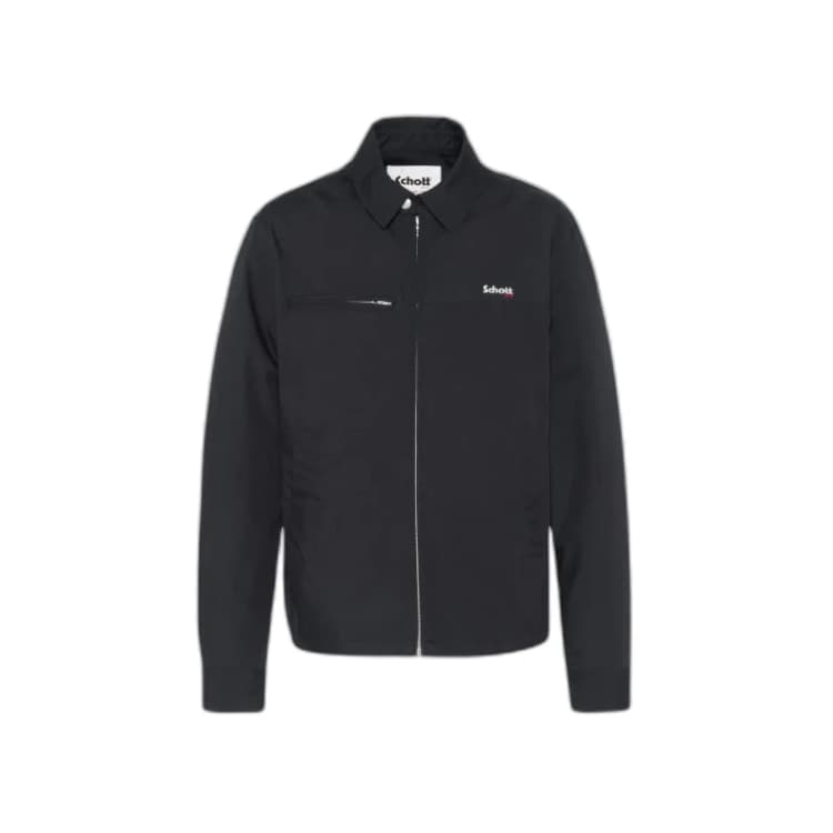 Image of Schott Shirt collar jacket Schott Bleu Male L
