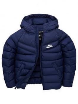 Image of Boys, Nike Kids B NSW Filled Jacket - Navy/White, Size S, 8-10 Years