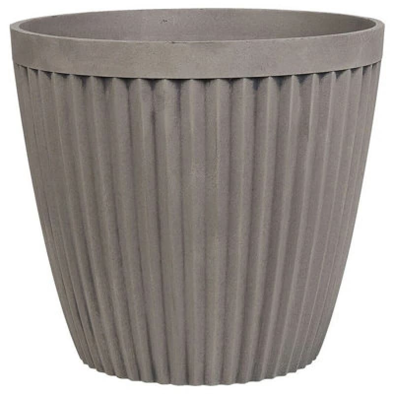 Image of Beliani Plant Pot Poka 44cm Taupe