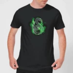 Image of Harry Potter Slytherin Geometric Mens T-Shirt - Black