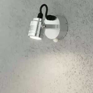 Image of Konstsmide Monza Outdoor Modern Wall Light Adjustable 3W High Power LED PIR Sensor, IP54