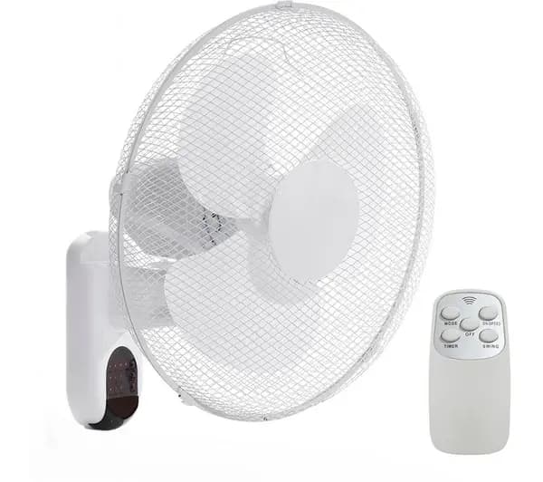 Image of Daewoo COL1577GE 16" Wall Mounted Fan - White 5024996956634