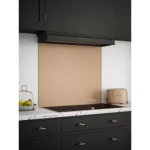 Image of Splashback - Rose Gold Glass Kitchen 900mm x 750mm - Copper