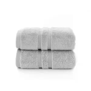 Image of The Lyndon Company Chelsea 2 Pack Hand Towel - Platinum