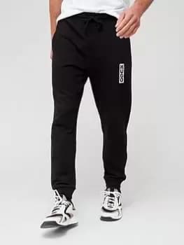 Image of HUGO Dogur Relaxed Fit Jogger, Black, Size 2XL, Men
