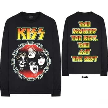 Image of KISS - You Wanted The Best Unisex Small Long Sleeved T-Shirt - Black