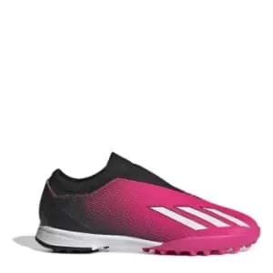 Image of adidas X .3 Laceless Astro Turf Football Boots Child Boys - Pink