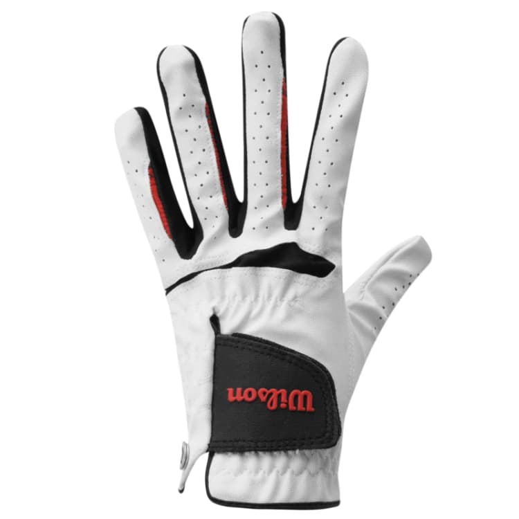 Image of Wilson Feel Plus Golf Glove White male Med/Lge