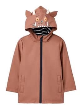 Image of Joules Unisex Riverside Gruffalo Raincoat - Brown, Size Age: 2 Years, Women