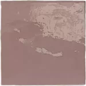 Image of Rose Pink Shaded Effect Wall Tile 13.2 x 13.2cm - Sombra
