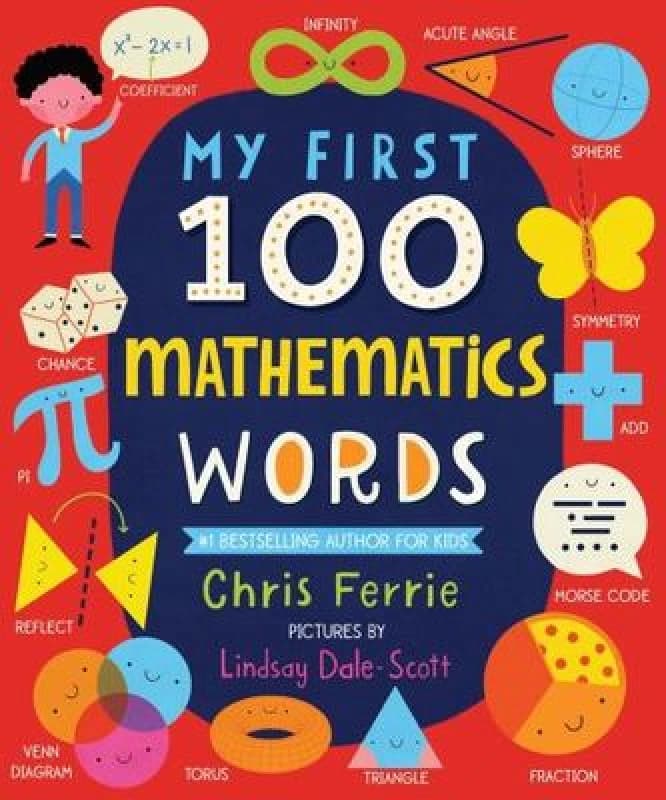 Image of Chris Ferrie My First 100 Mathematics Words Book Multi unisex