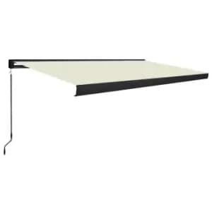 Image of Vidaxl Manual Cassette Awning 500X300 Cm Cream