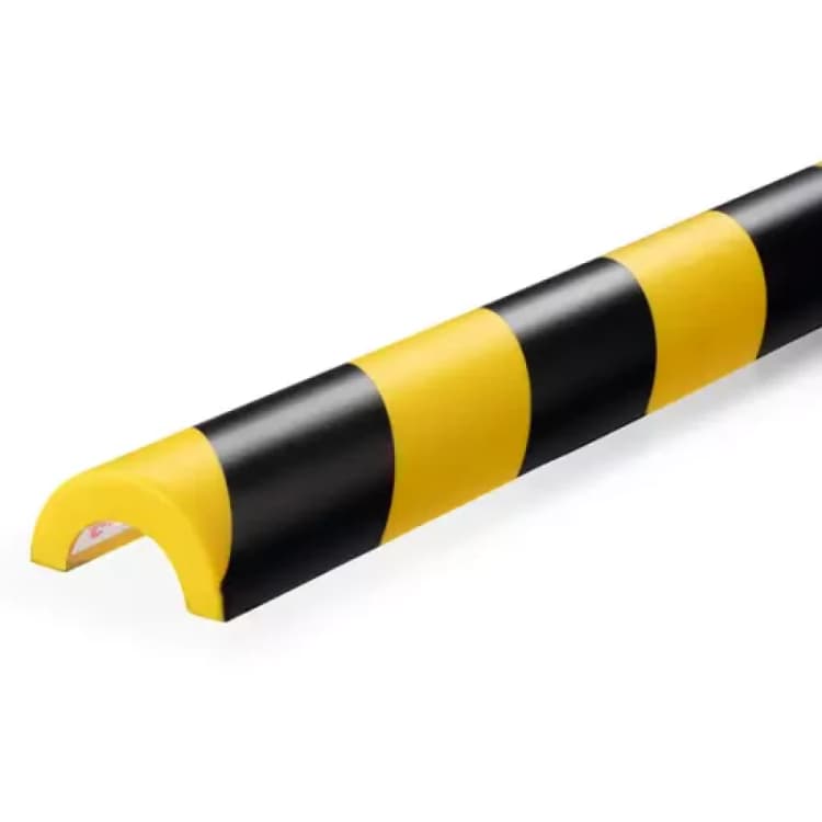 Image of Durable Rohrschutzprofil P30 gelb/schwarz selbstkl 1m