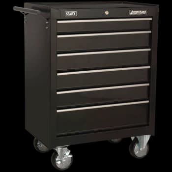 Image of Sealey American Pro 6 Drawer Roller Cabinet Black