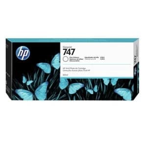 Image of HP 747 Gloss Enhancer DesignJet Ink Cartridge 300ml