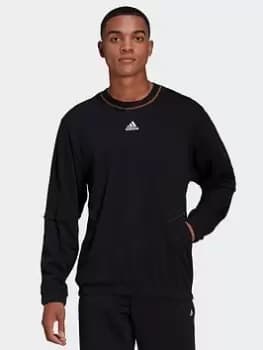 Image of adidas TRVL Lightweight Hoodie, Black Size M Men