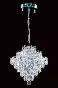 Image of Diamond Crystal Single Chrome Frame