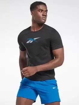 Image of Reebok Speedwick Graphic Athlete T-Shirt, Black Size M Men