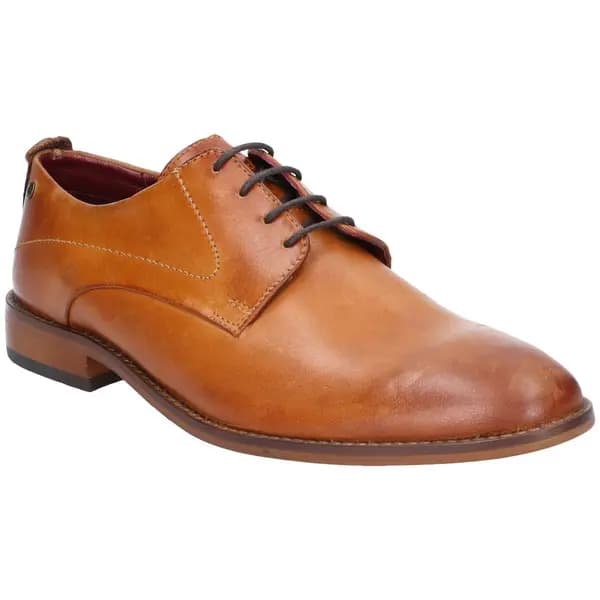 Image of Base London Mens Script Lace Up Formal Casual Work Shoes - UK 6