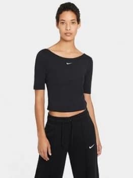 Image of Nike Nsw Essential Scoop T-Shirt - Black