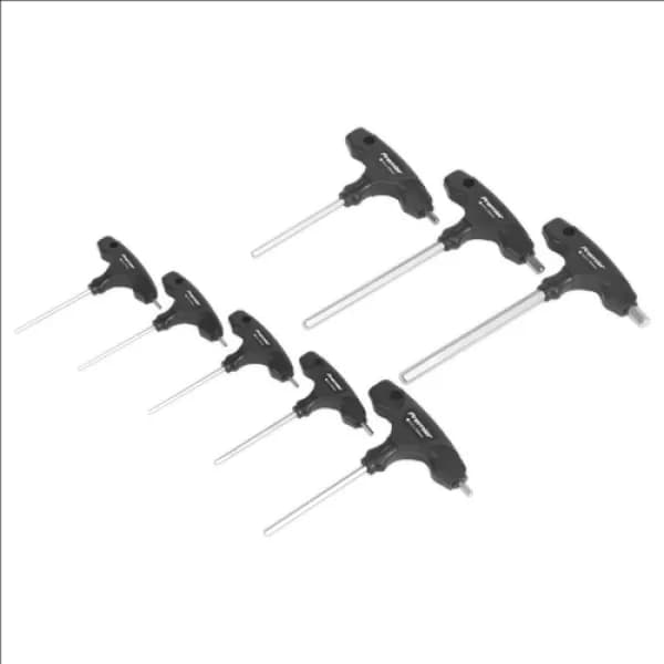 Image of Genuine SEALEY AK7143 Hex Key Set 8pc T-Handle Metric