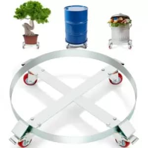 Image of VEVOR 55 Gallon Heavy Duty Drum Dolly, 1000lbs Load Capacity, Barrel Dolly Cart Drum Caddy, Non Tipping Hand Truck Capacity Dollies with Steel Frame 4