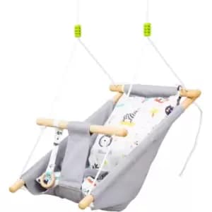 Image of Kids Hammock Swing Chair w/ Cotton Pillow for 6-36 Months, Grey - Outsunny