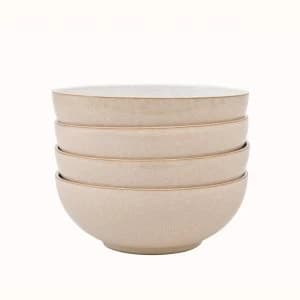Image of Denby Elements Natural 4 Piece Cereal Bowl Set