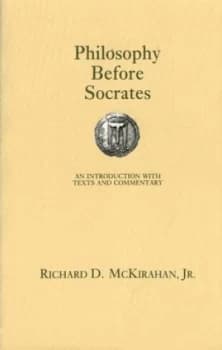 Image of Philosophy before Socrates by Richard D Mckirahan Book