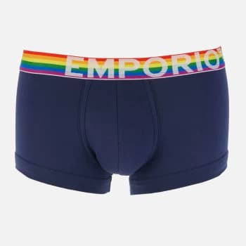 Image of Emporio Armani Mens Rainbow Trunks - Patriot Blue - XL
