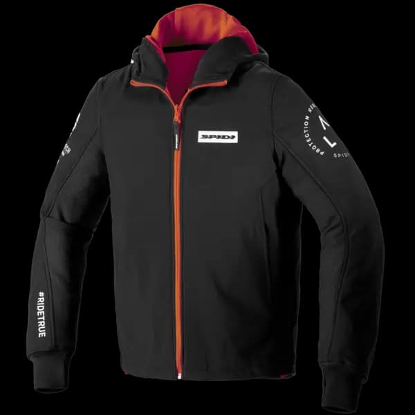 Image of Spidi Armor Evo Hoodie Red Size 3XL