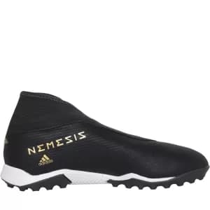 Image of adidas Nemeziz Laceless 19.3 Astro Turf Football Boot - Black, Size 12, Men