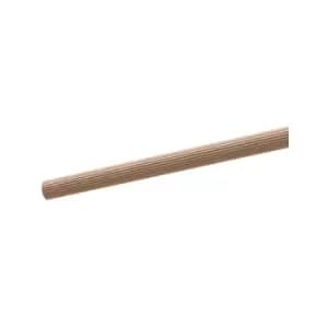 Image of Beech Dowel Flutted Wood Rod Pegs 1m - Diameter 12mm - Pack of 1