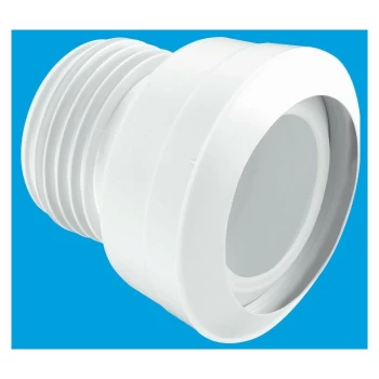 Image of Straight MACFIT WC Connector - 110mm Outlet - Mcalpine