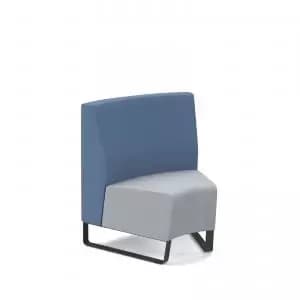 Image of Encore modular single seater low back sofa with no arms and Black sled